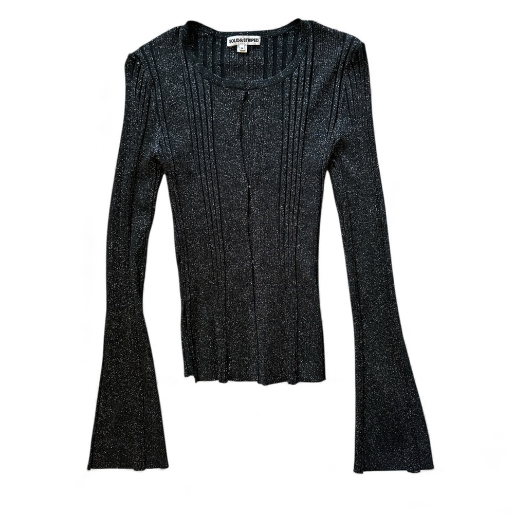 NWOT Solid & Striped Top